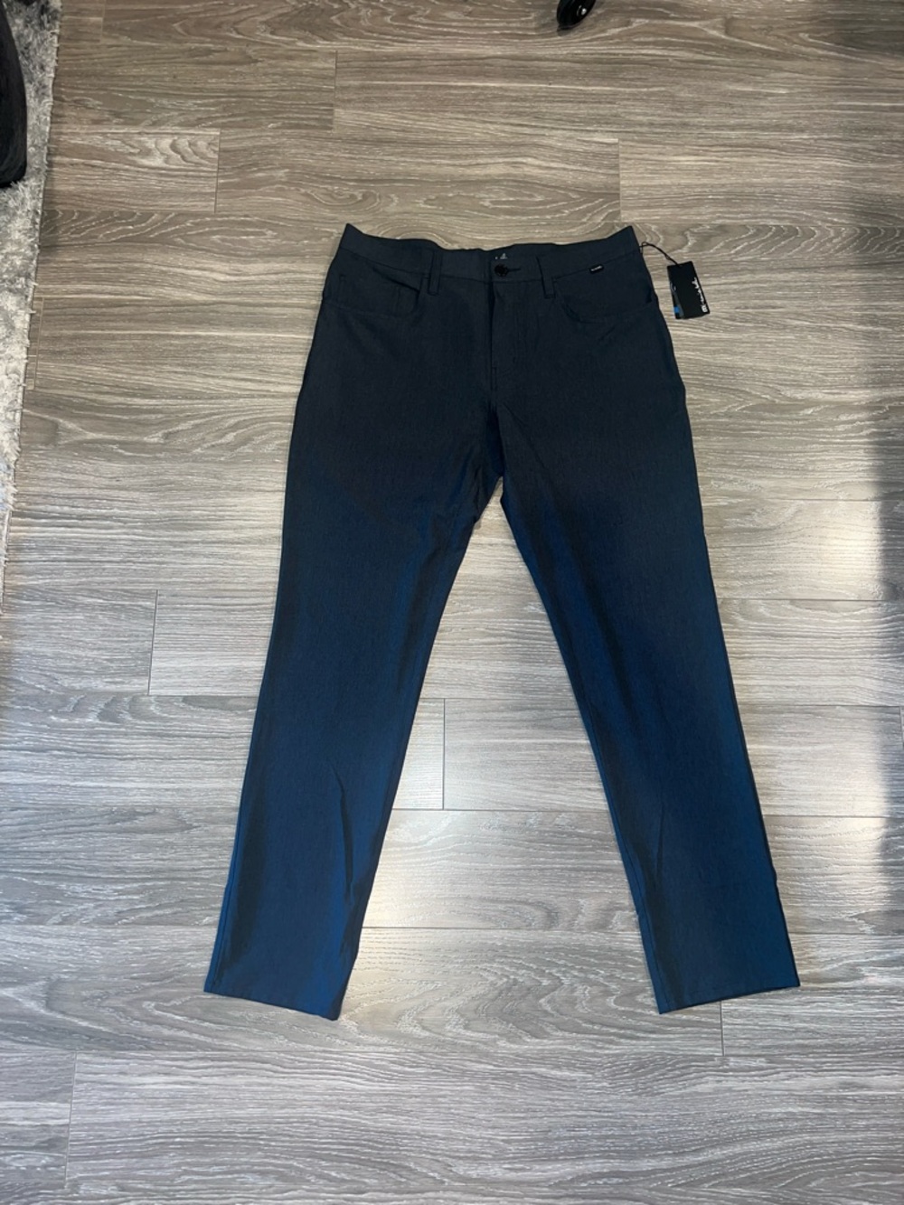 Travis Mathew Men's Black Slim Straight Pants